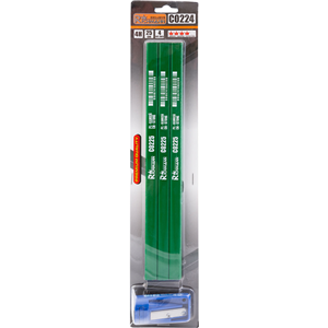 CC Ołówek kamieniarski 4H 25cm (3szt) + strugaczka