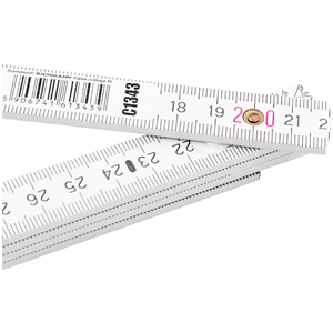 CC Miara drewniana składana 2m z kątomierzem