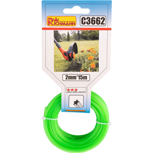 CC Żyłka do kosiarki gwiazdkowa 2,0mmx15m