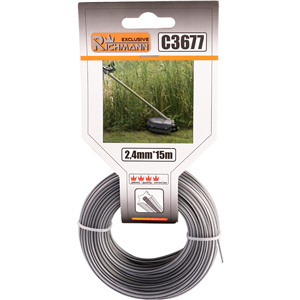 CC Żyłka do kosiarki DUO gwiazdkowa 2,4mmx15m