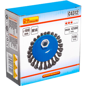 CC Szczotka do wiertarki stożkowa skętna 100mm