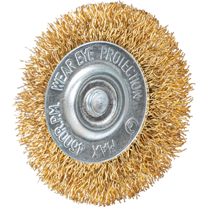 CC Szczotka do wiertarki tarczowa mosiężna 75mm