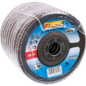 CC Tarcza listkowa wypukła 125mm P40 korund