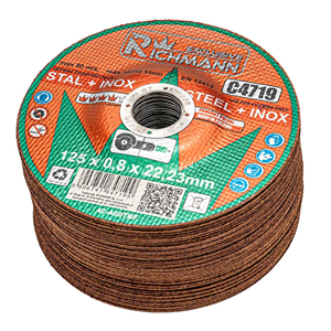 CC Tarcza do cięcia metalu INOX wypukła 125x0,8mm