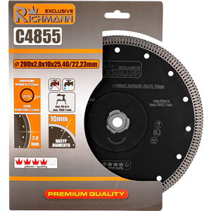 CC Tarcza diamentowa PEŁNA CIENKA 200x2,0x25,4mm