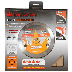 CC Tarcza diamentowa SEGMENTOWA 350x20/25,4mm