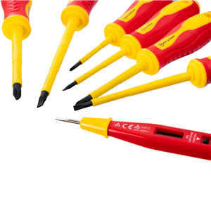 CC Zestaw wkrętaków elektrycznych + próbnik (7szt)
