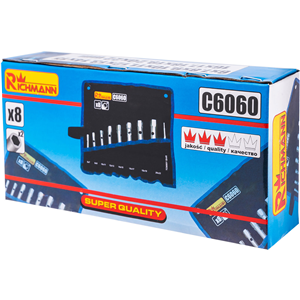 CC Zestaw kluczy rurkowych 6-22mm (8szt)