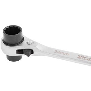 CC Klucz do rusztowań z grzechotką 19x22mm