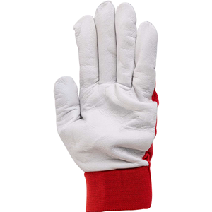 CC Rękawice ze skóry koziej licowe czerwone "8"