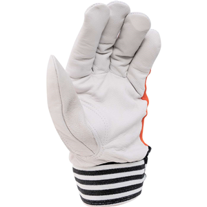 CC Rękawice skóra kozia licowe pomarańczowe "8"