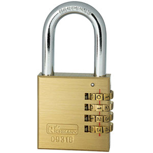 CC Kłódka stalowa na szyfr złota 30mm