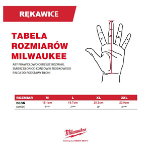 MB Rękawice na przecięcia zimowe A 8 (12par)