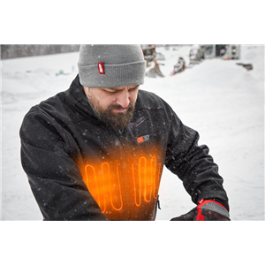 MM KURTKA PODGRZEWANA CZARNA M12 HJBL5-0 (XXL)