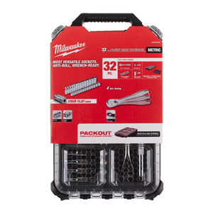 MO PACKOUT zestaw nasadek chrom 3/8' (32szt)