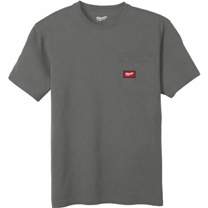 MX T-Shirt krótki rękaw z kieszenią szary "L"