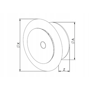 AW Anemostat met. nawiewny fi80 biały