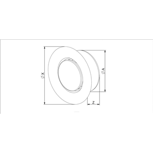 AW Anemostat met. wywiewny fi80 biały