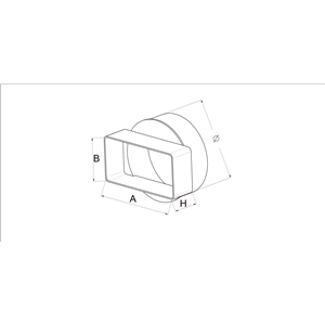 AW Łącznik przekrojów zmiennych(100/55x110) krótki