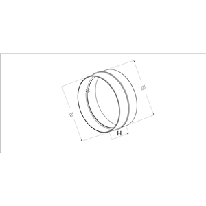 AW Łącznik kanału okrągłego (fi 100)