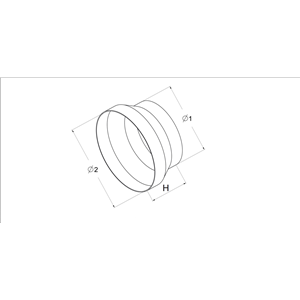 AW Redukcja kanałów okrąg.(fi 125/120)