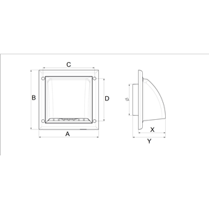 AW Osłona wywiewna kanału okrągłego (fi125)