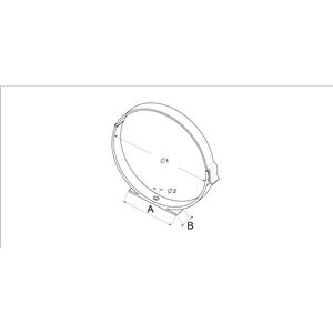 AW Uchwyt kanału okrągłego (fi 150)