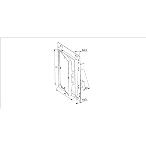 AW Klapa rewizyjna aluminiowa 150x200x12.5