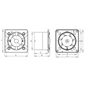 AW SYSTEM + KORPUS WENTYLATORA TURBO KWT100