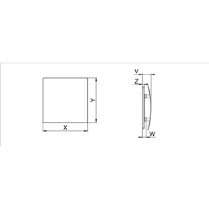AW Panel ESCUDO GLASS do ramek i korupu 100mm