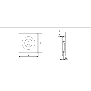 AW Panel S-LINE do ramki i korpusu 100mm ecru