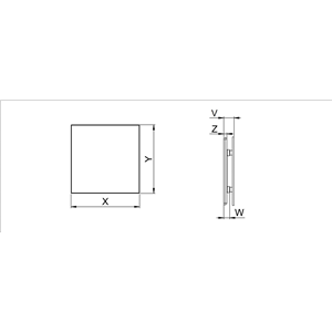 AW Panel TRAX GLASS do ramki i korpusu PTG125mm
