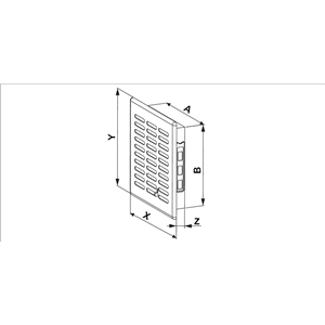 AW Osłona went. 14x14 TŻ-EKO T04BR brąz
