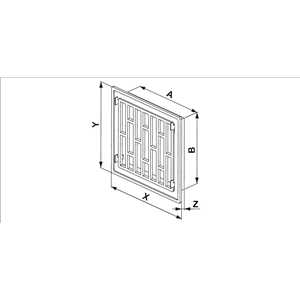 AW Osłona went. 14x21 TM2 brąz