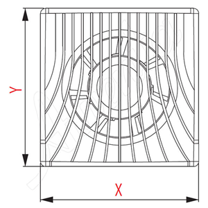 AW Wentylator wyciąg.WA100WP E0007848W