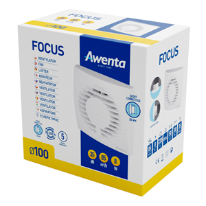 AW Wentylator wyciągowy FOCUS WFA100H