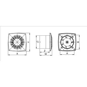 AW Wentylator wyciag.VEGA  WGB125CTR     E0007848W