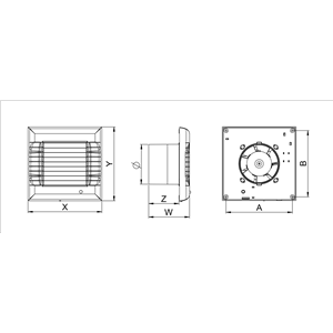 AW Wentylator wyciag.A-MATIC WM100      E0007848W