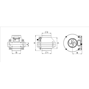 AW Wentylator promieniowy WP125          E0007848W