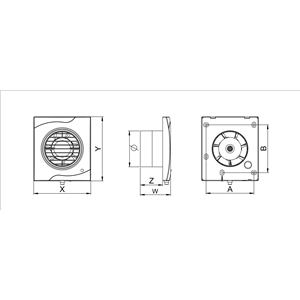 AW Wentylator wyciag.VECCO  WV100      E0007848W