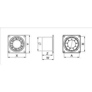 AW Wentylator wyciag.DISK WWD100   E0007848W